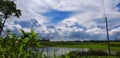 An extraordinary sky view in rural area of beautiful Bangladesh.