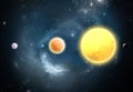 Extrasolar Planets. World outside of our solar system Royalty Free Stock Photo