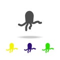 extraterrestrial creature multicolored icons. Element of UFO icon Can be used for web, logo, mobile app, UI, UX