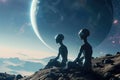 Extraterrestrial gaze: aliens observing planet earth, an interstellar exploration of cosmic curiosity and distant beings