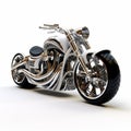 Extravagant Imagination: 3d Motorcycle On White Background