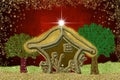 Extravagant Nativity Scene Christmas card