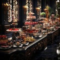 Extravagant Reception Buffet: Culinary Creations as Visual Art