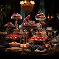 Extravagant Reception Buffet: Culinary Creations as Visual Art