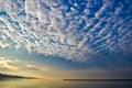 Picturesque variety of beautiful clouds in the sky over the Ukrainian country.