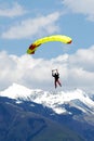Extreem sports. parachuting Royalty Free Stock Photo