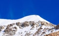 Extrem Ice climbing on Moench mountain - View of the mountain Moench in the Bernese Alps in Switzerland - travel destination in