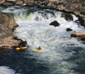 Extremal foldboating at a falls.