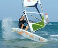 Extremal windsurfing Royalty Free Stock Photo
