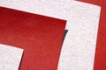 Extreme Abstract Closeup Of Sheets Of Red And Grey Sandpaper Royalty Free Stock Photo