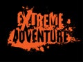Extreme Adventure Lettering Royalty Free Stock Photo
