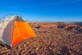 Extreme camping in the desert