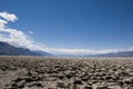 Extreme climate at Devil`s Golf Course in Death Valley, California Royalty Free Stock Photo