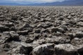 Extreme climate at Devil`s Golf Course in Death Valley, California Royalty Free Stock Photo