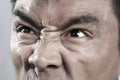 Extreme Close up on angry mans face Royalty Free Stock Photo