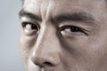 Extreme Close up on angry mans face Royalty Free Stock Photo