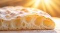 Extreme Close-Up of Artisan Bread Crust Texture Royalty Free Stock Photo