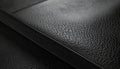 Extreme Close Up of a Black Leather Texture with Grainy Surface and Soft Lighting Royalty Free Stock Photo