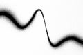 Macro Halftone Peak Wave Line on White Paper Royalty Free Stock Photo