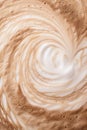 Extreme Close-Up of Coffee Foam AI Generated