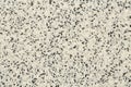 Extreme close up of decorative quartz sand epoxy floor or wall coating with different shades of grey, white and black coloured