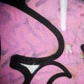 Extreme close up of graffiti on concrete wall Royalty Free Stock Photo