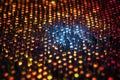 extreme close-up of illuminated led screen pixels