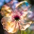 Abstract Iridescent Flower With Sunlight Royalty Free Stock Photo
