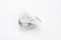 Wollastonite mineral isolated over white