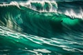 Extreme close up ocean waves Generated Ai