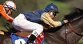 Extreme Close Up of Racing Jockey Royalty Free Stock Photo
