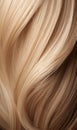 Extreme close-up shot of hair texture, with slight curves blonde with highlights