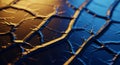 Close-up macro of cracked surface with dramatic lighting and abstract pattern Royalty Free Stock Photo