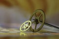 Extreme close up shot of watch gears Royalty Free Stock Photo