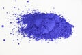 Ultramarine pigment isolated over white