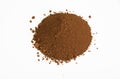 Umber pigment isolated over white Royalty Free Stock Photo