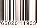 Extreme closeup of a barcode on a white background