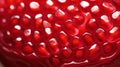 Extreme Closeup of a Pomegranate Seed: Highly Detailed Minimal Style Overhead View AI Generated