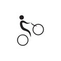 extreme cycling icon. Elements of sportsman icon. Premium quality graphic design icon. Signs and symbols collection icon for websi Royalty Free Stock Photo