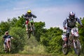 Extreme enduro MOTO SPORT Rider in the action