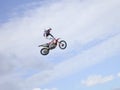 Extreme FMX stunt rider