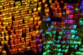 Extreme macro of butterfly wing colorful iridescent scales