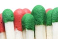 Extreme macro of matches Royalty Free Stock Photo