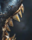 Extreme macro shot of Shark Teeth texture