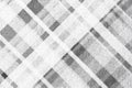 Macro Soft Diagonal Plaid Stripe Pattern in Black and White Royalty Free Stock Photo
