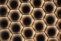 Extreme magnification - Horse Fly compound eye , 50x magnification Royalty Free Stock Photo