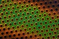 Extreme magnification - Horse fly compound eye under the microscope Royalty Free Stock Photo