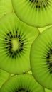 Extreme Micro Details: Thin Slice of Kiwi AI Generated