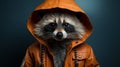 Extreme Minimalist Photography: Capturing The Cute Raccoon In Wes Anderson Style