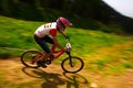 Extreme mountain bike competition Royalty Free Stock Photo